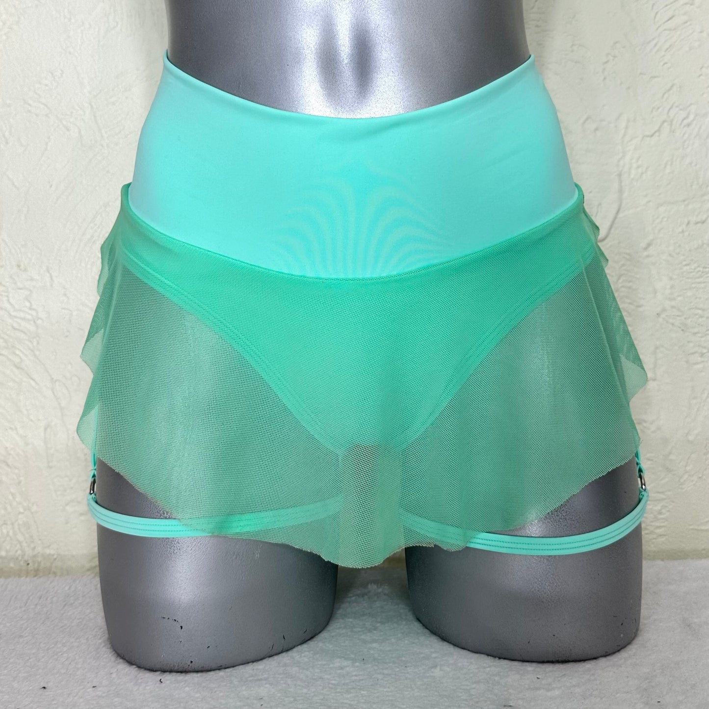Cachetero falda arnés Elise aqua/aqua