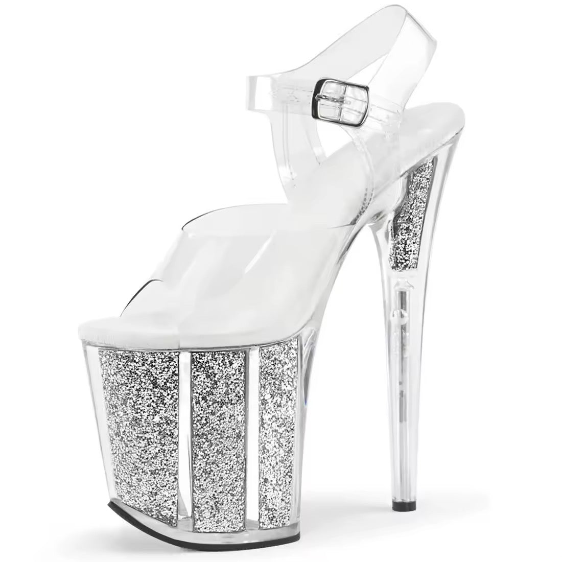Zapatillas glitter de colores 8”