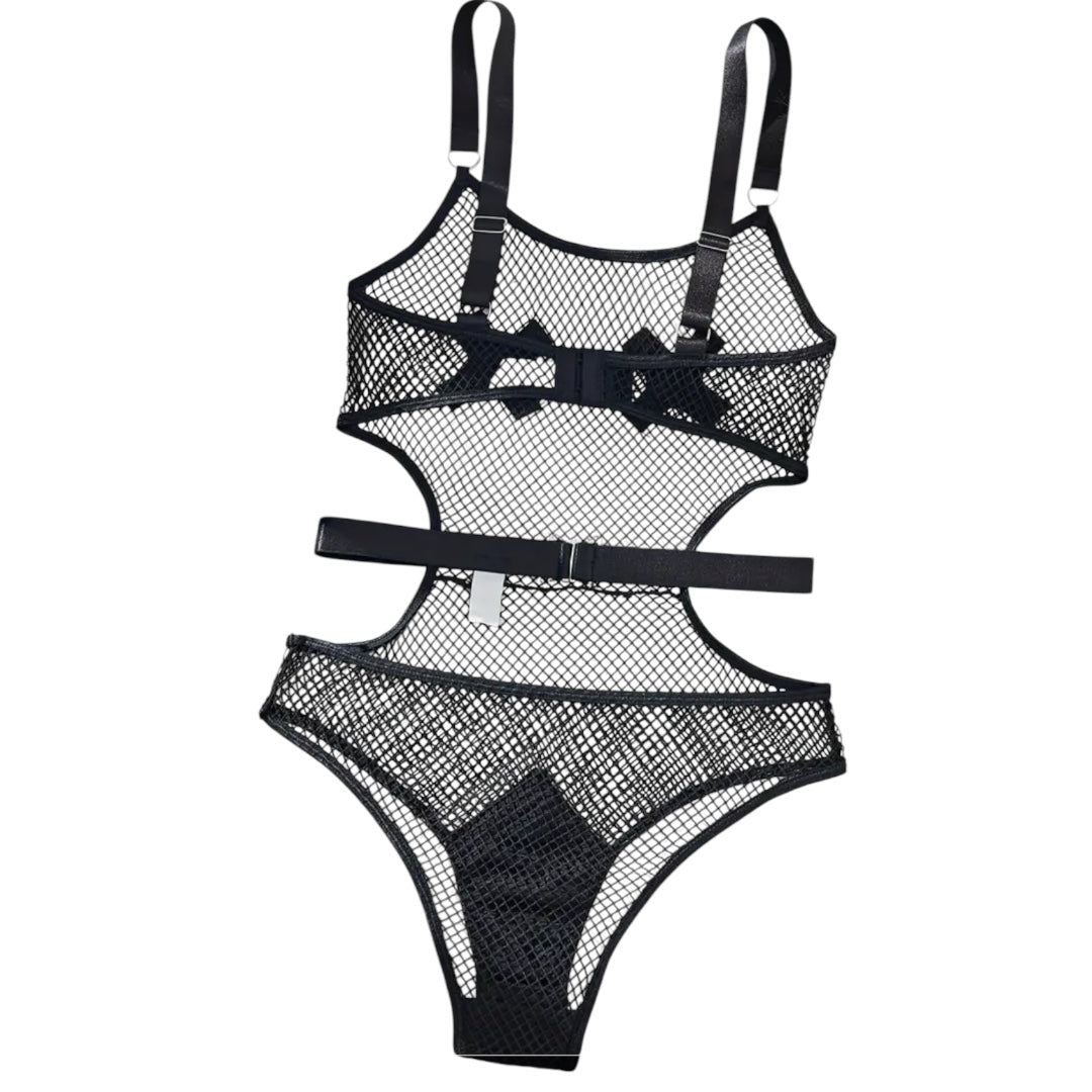 Body red pezoneras negro X