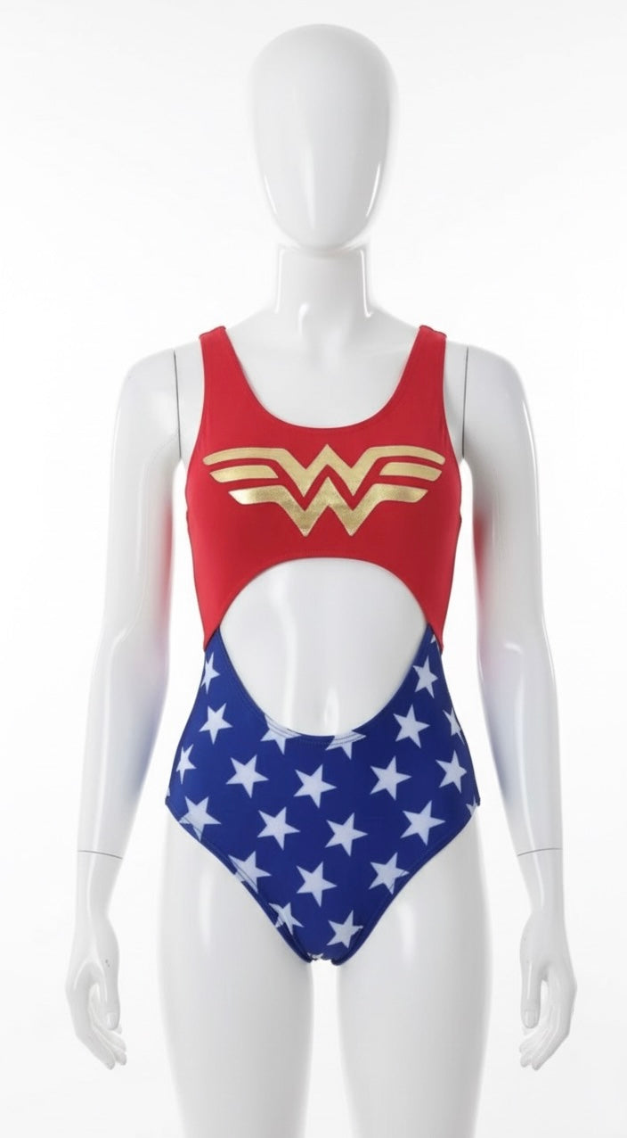Body mujer maravilla union lateral