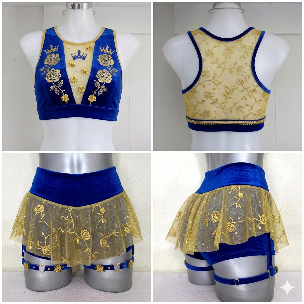 Conjunto princesa Bella (la bella y la bestia)