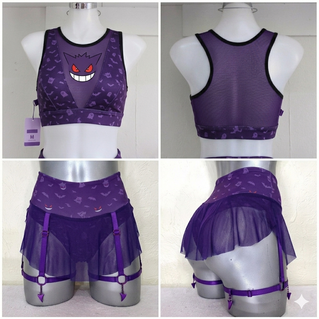 Conjunto pokemon (gengar) premium