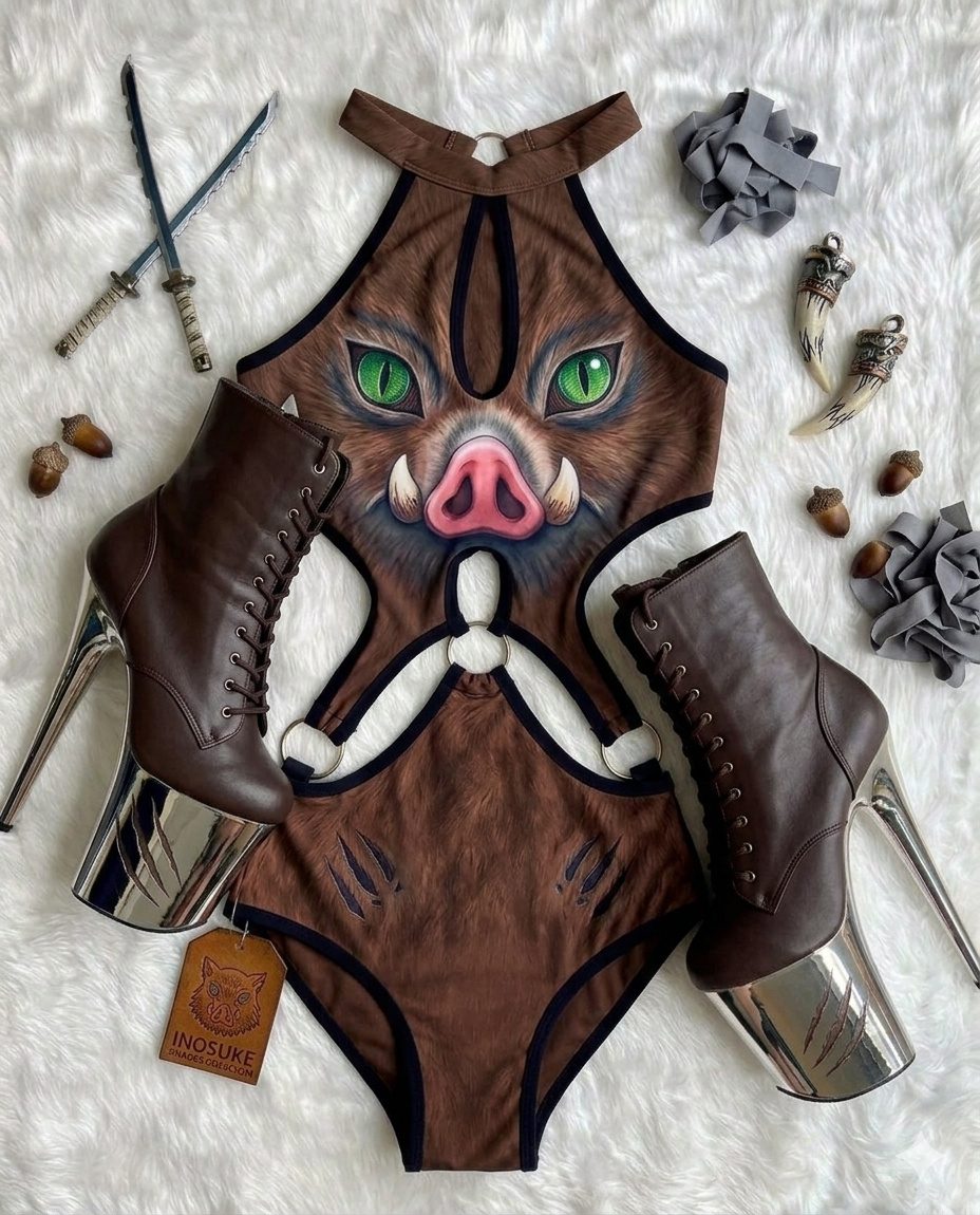 Body Aros Argolla Inosuke inspo demon slayer