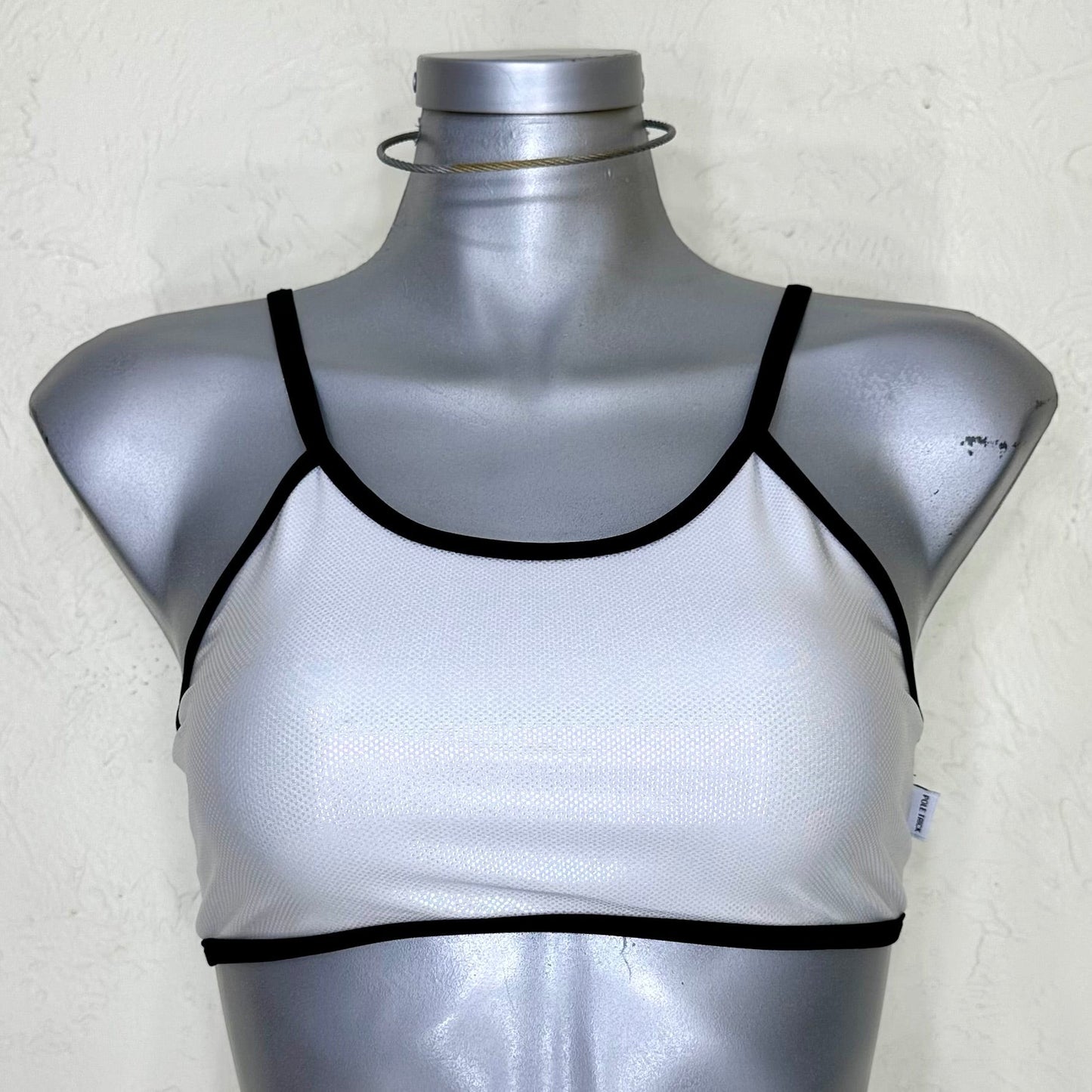 Top jazmin blanco holograma