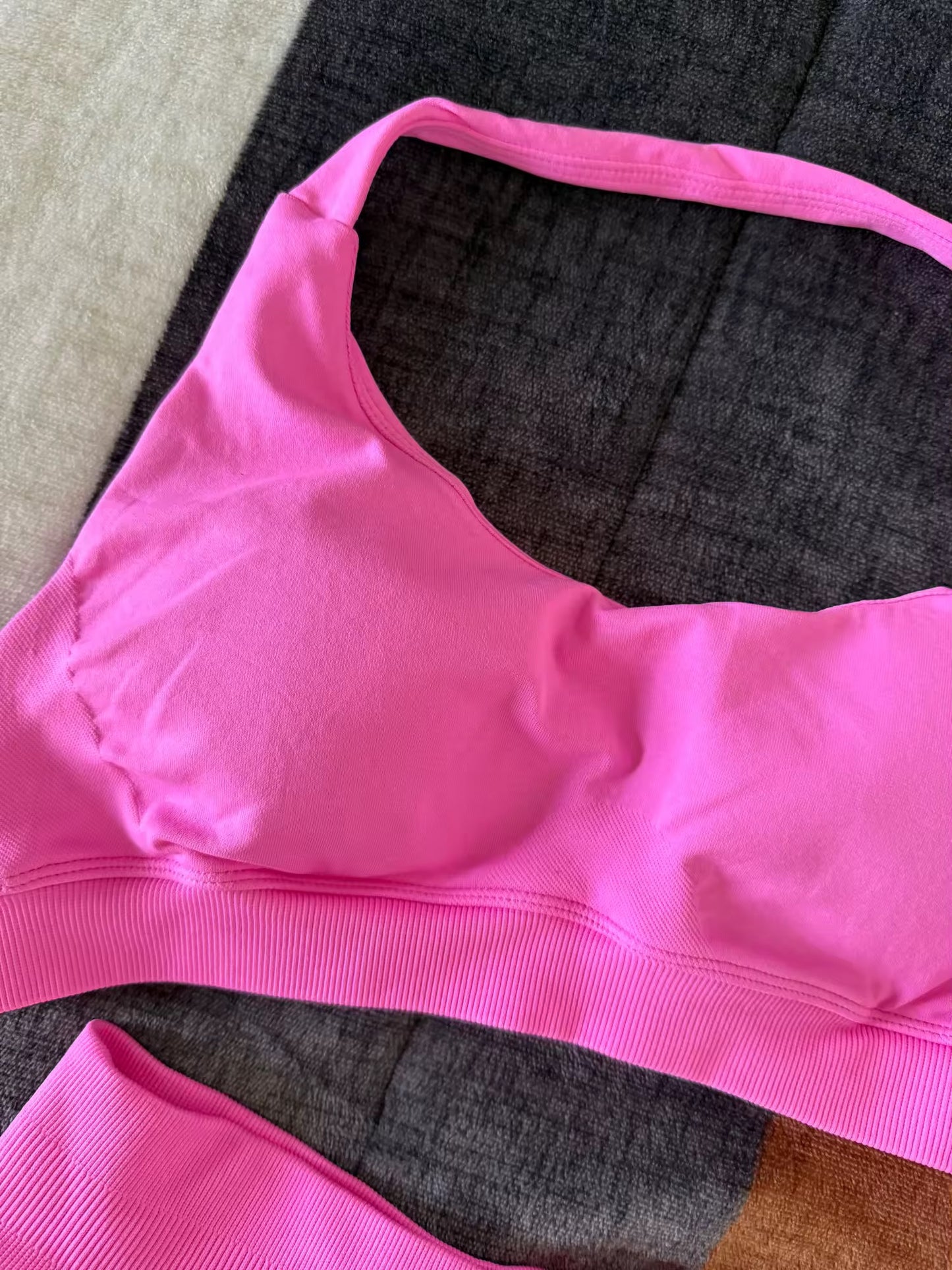 Conjunto top y short sport sin costuras