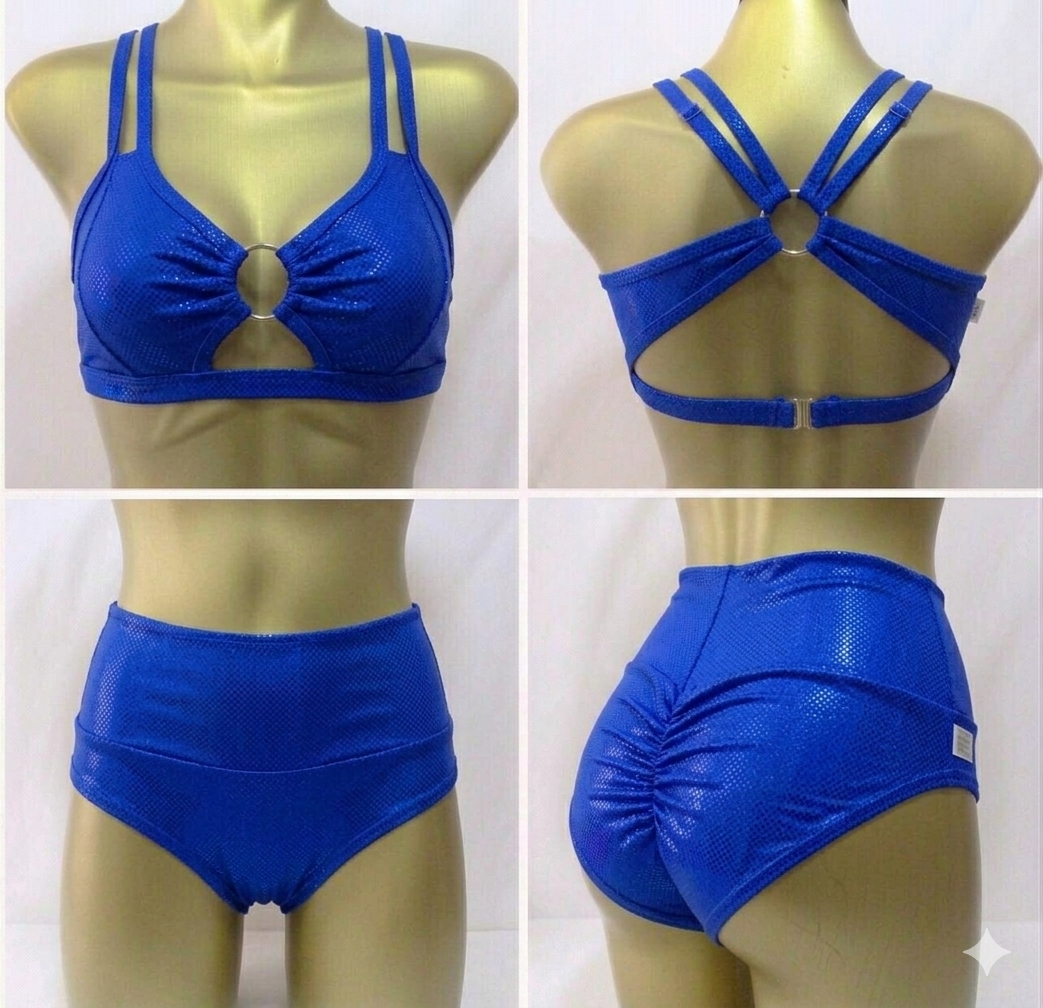 Conjunto “Spin Set” Azul Holograma