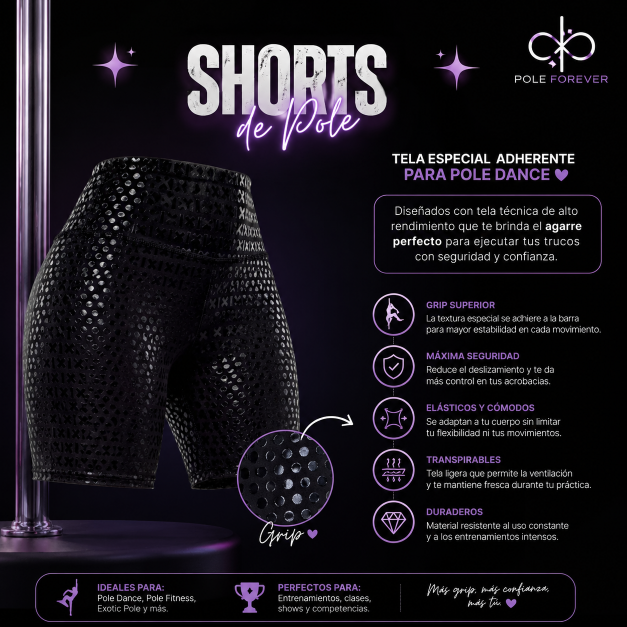 Shorts de Grip velvet