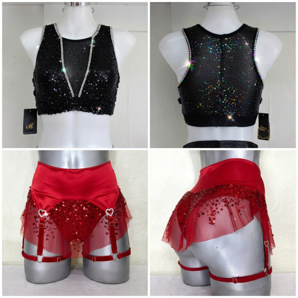 Conjunto Aero-Flow Mesh glitter/lentejuela premium