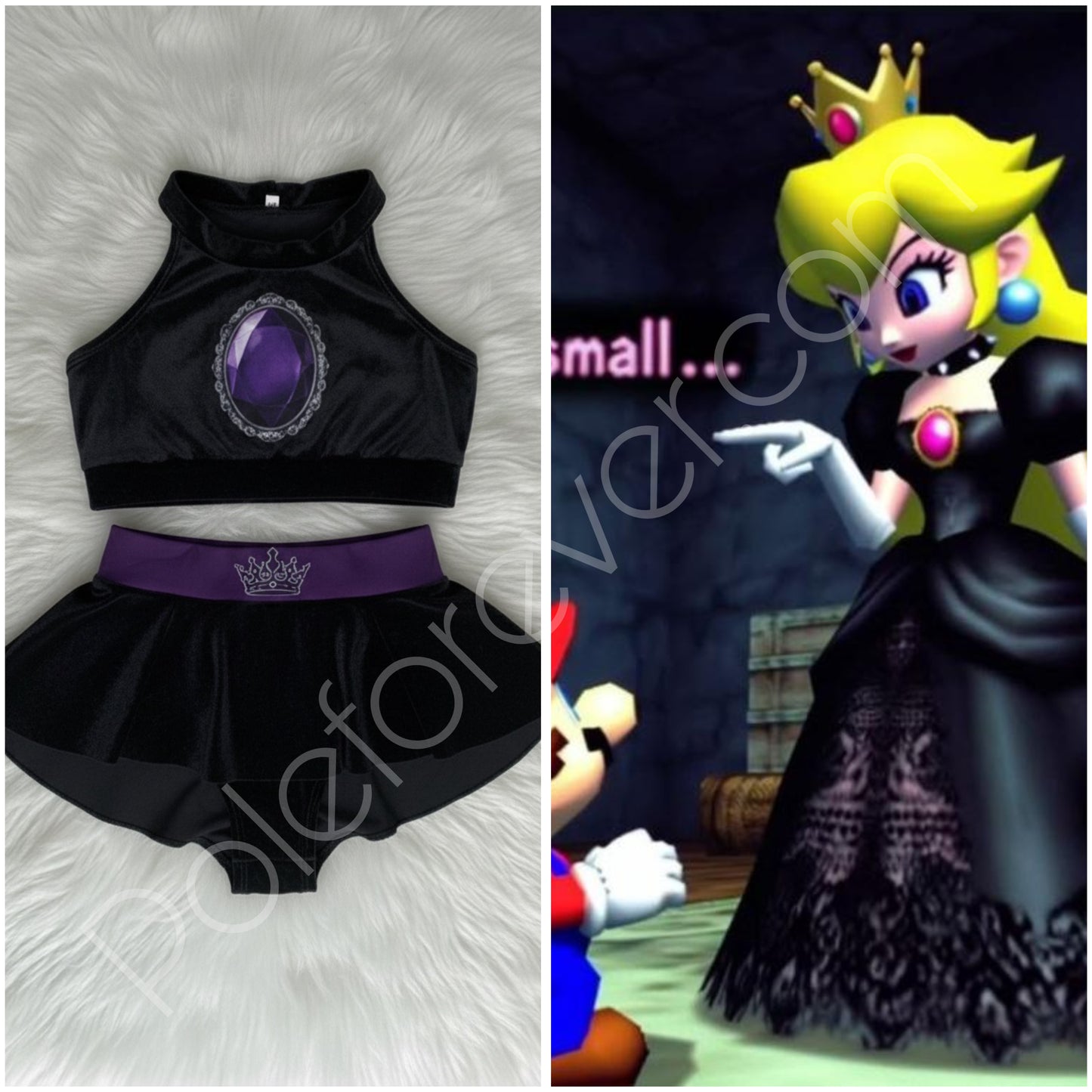 Conjunto insp. peach Dark princess 🎄