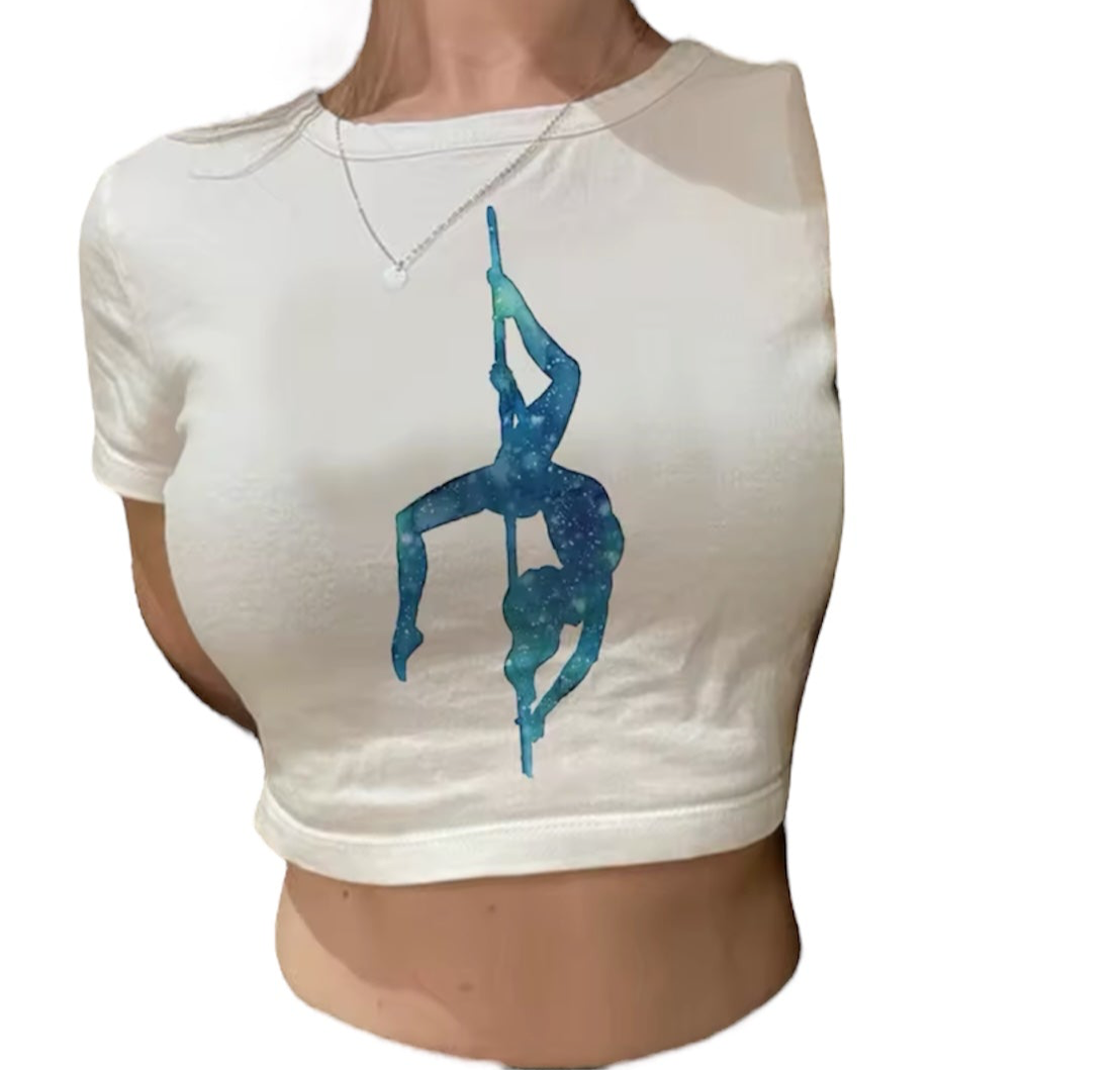 Crop top playeritas de Pole Dance