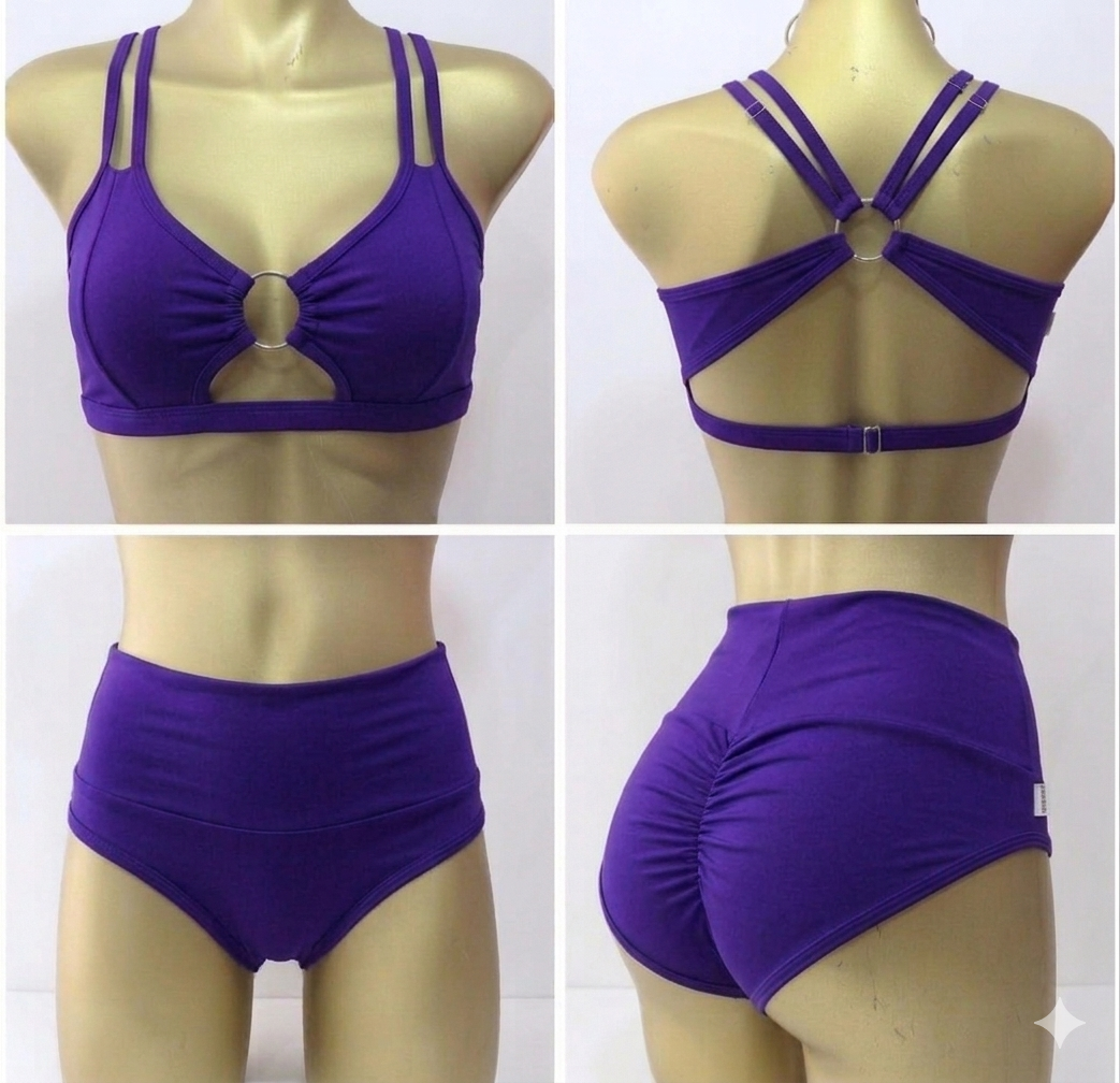 Conjunto “Spin Set” Morado