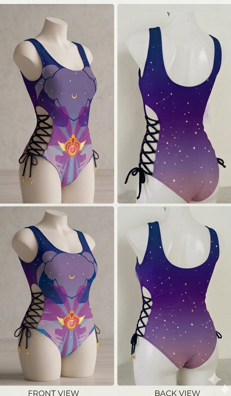 Body Medusa amarres laterales Sailor Transformation 💙🌙 🌑 🌌