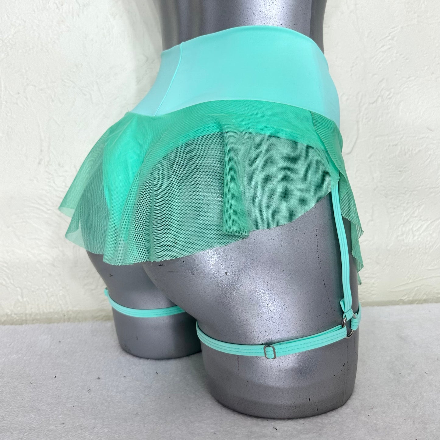 Cachetero falda arnés Elise aqua/aqua