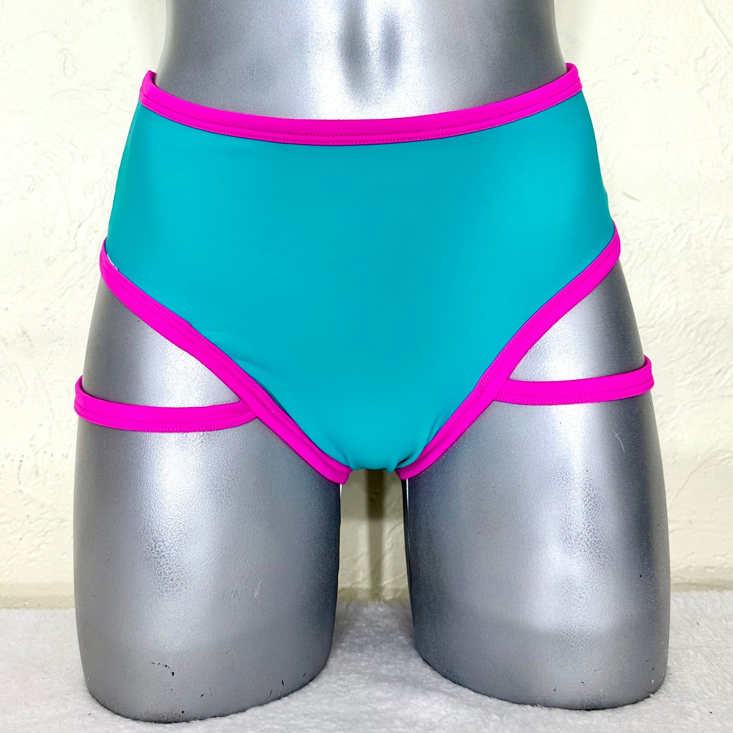 X pedido Cachetero arnés lateral rosa/aqua