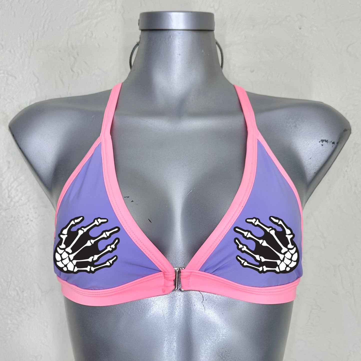 Top Bikini rosa con lila halloween