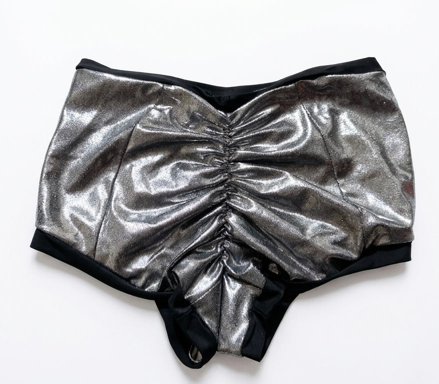 Short plata pretina alta M