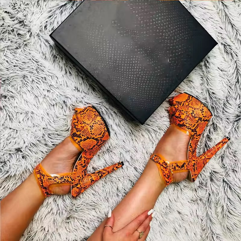 Zapatillas plataformas neones animal print