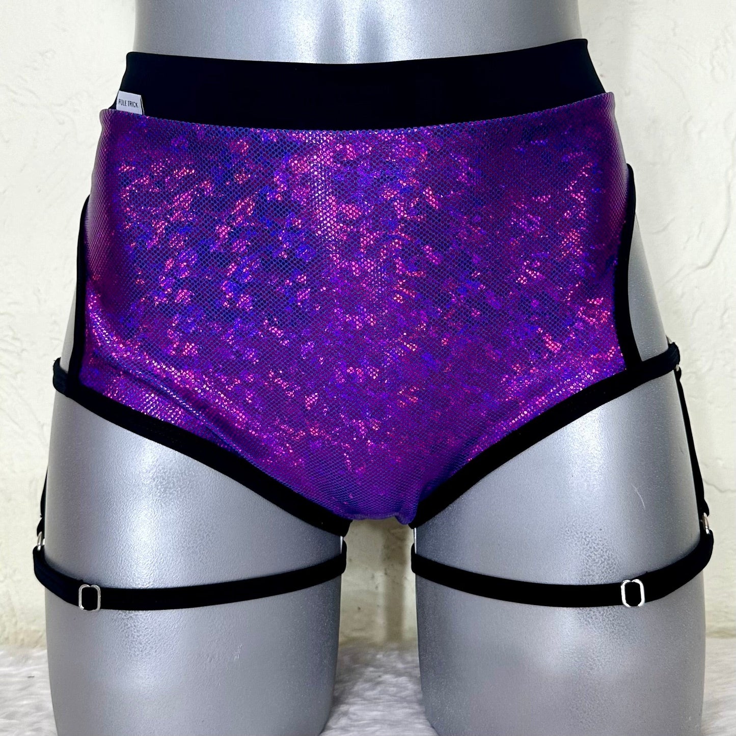 Cachetero arnés cadera morado