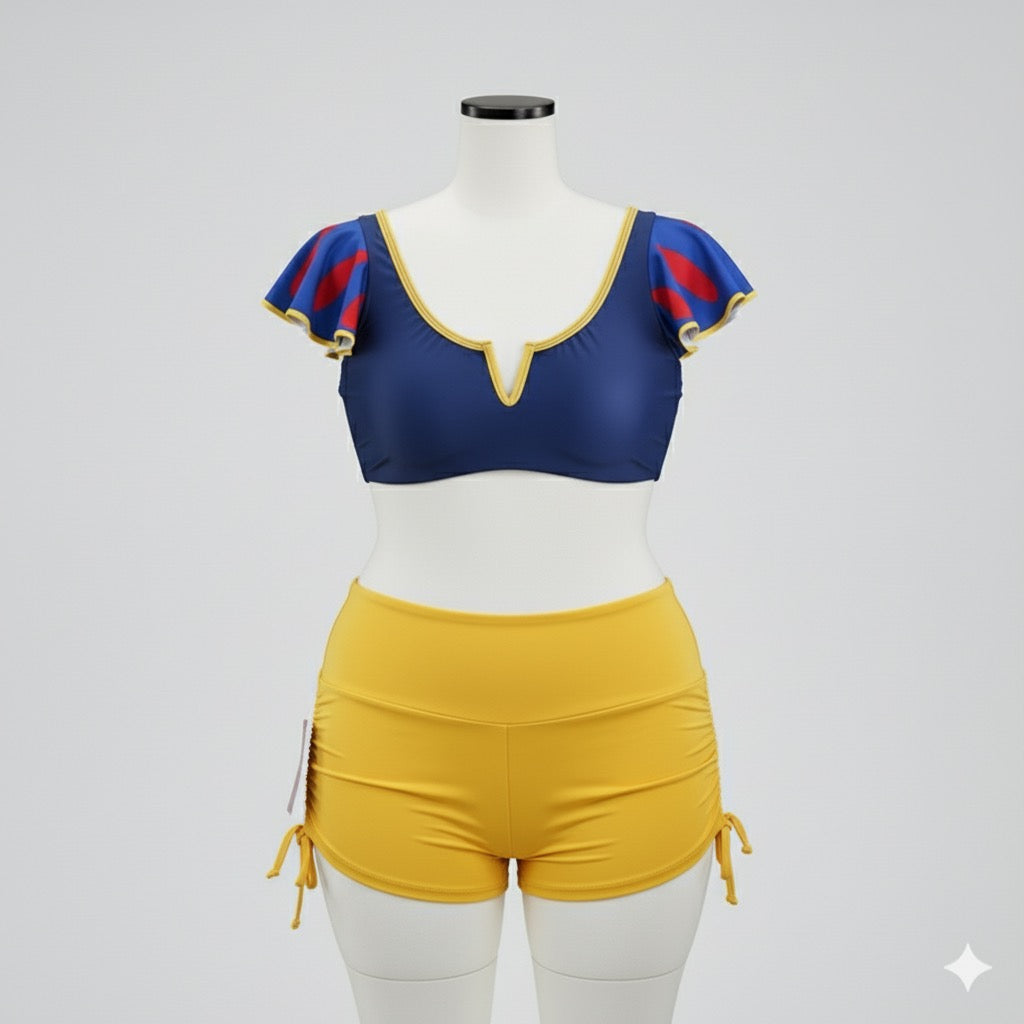 Cosplay conjunto disfraz Blanca nieves curvy plus