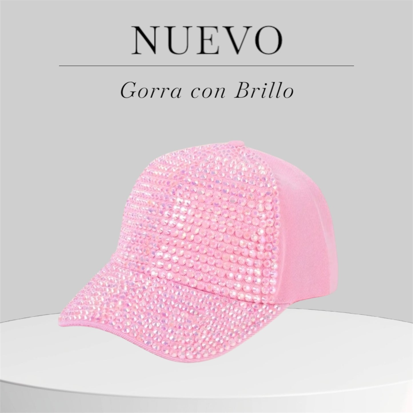 Gorra con diamantes