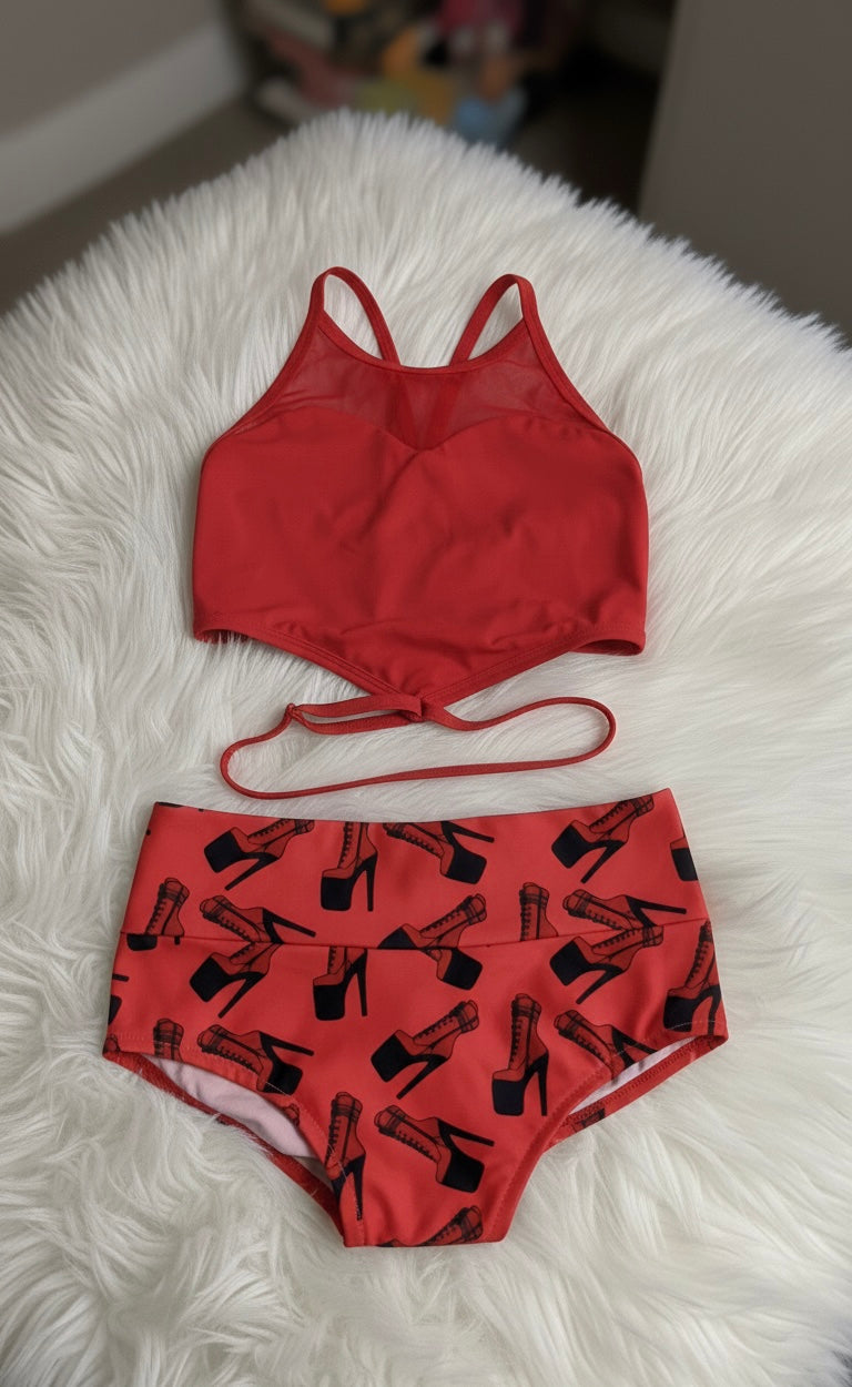 Conjunto botas rojo ❤️‍🔥