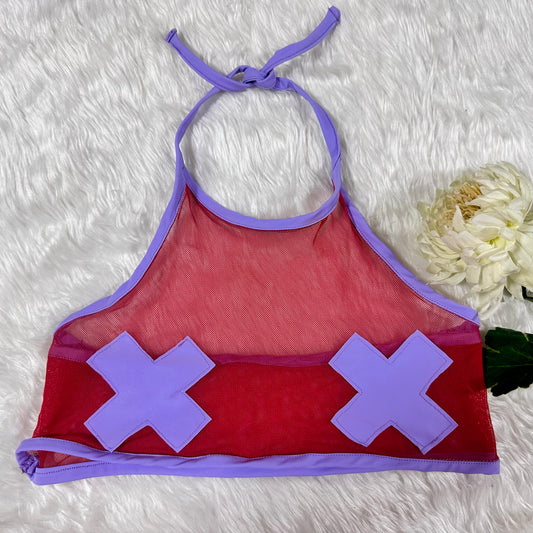 Top pezoneras mesh personalizado