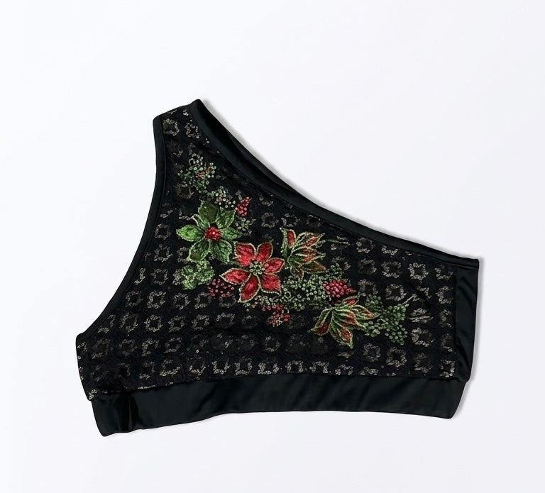 Top encaje con flor M