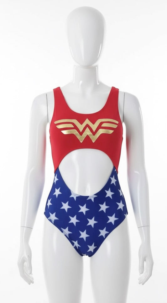 Body mujer maravilla union lateral