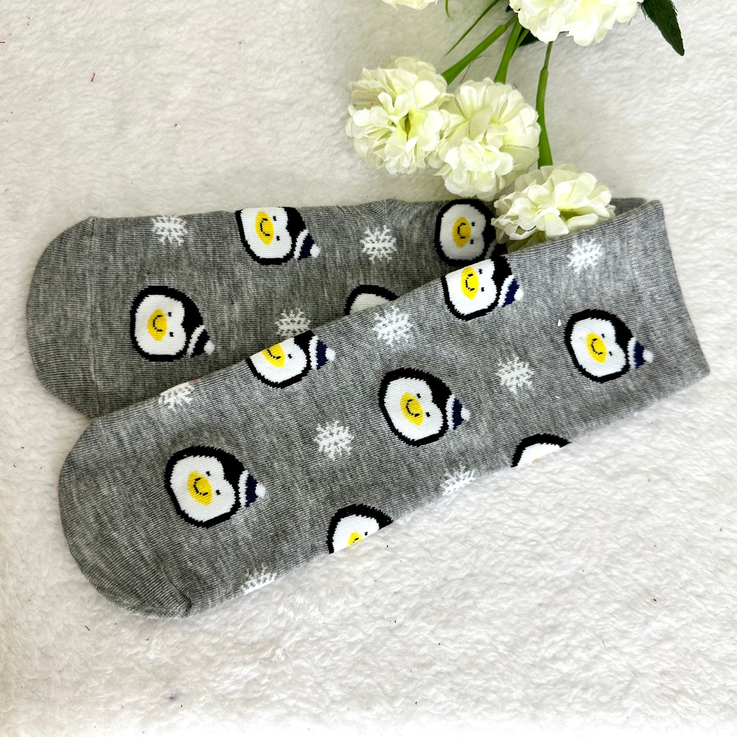 Calcetines navideños pingüino