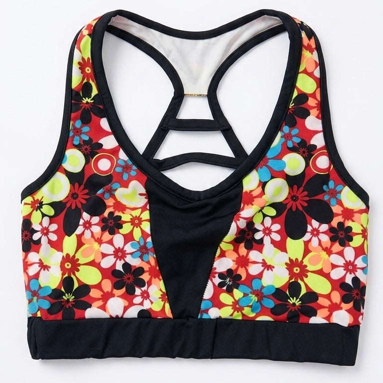Top flores/negro