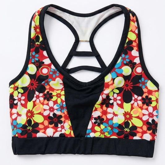 Top flores/negro