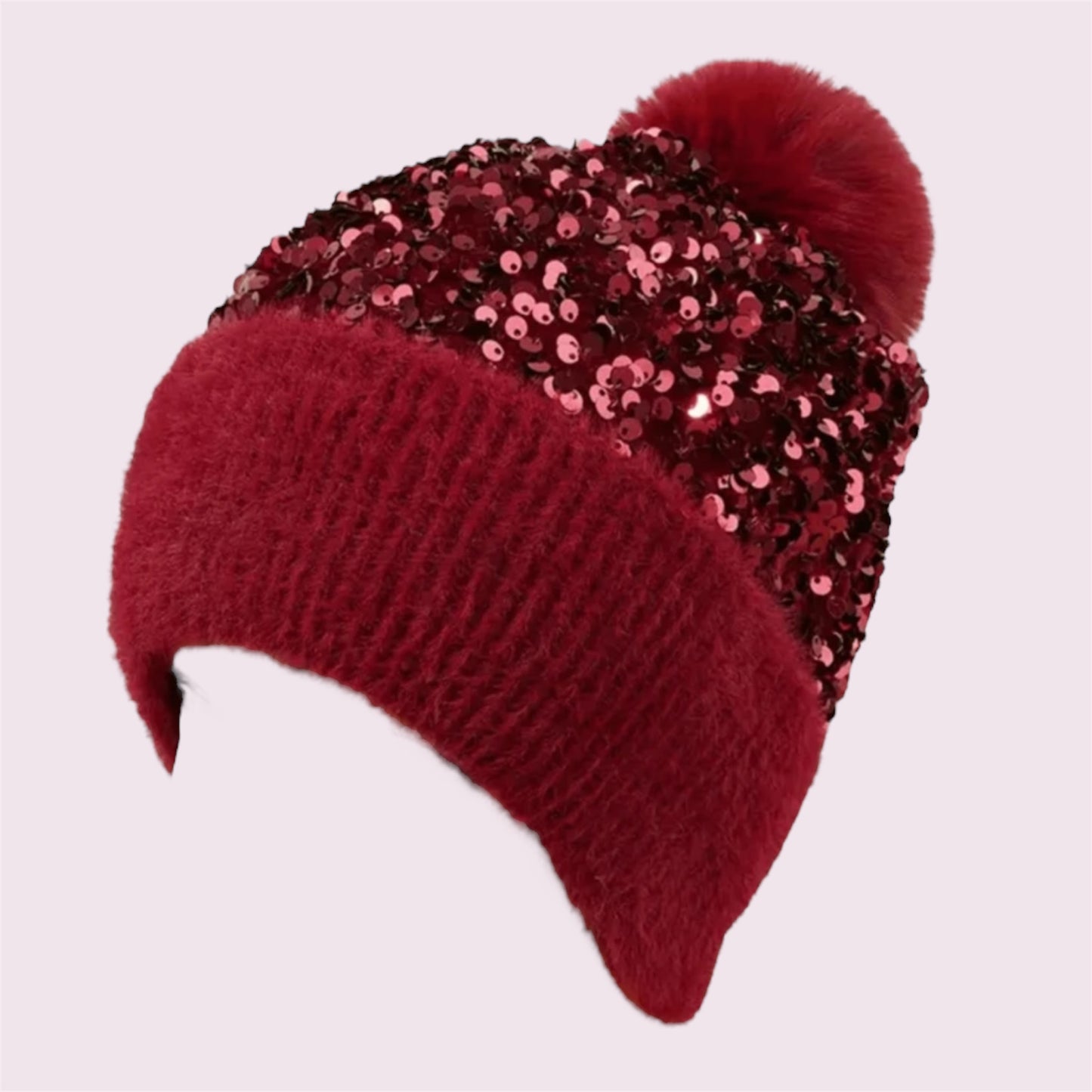 Gorro con lentejuelas brillosos