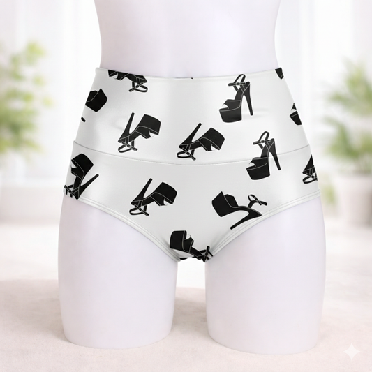 Cachetero zapatillas blanco/negro