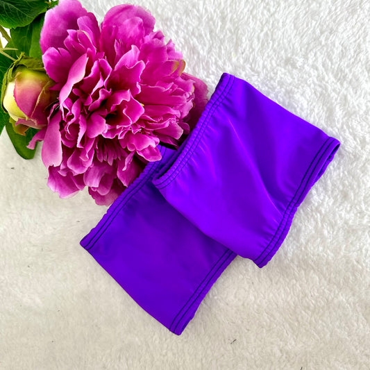 Protectores de pleasers de licra morado