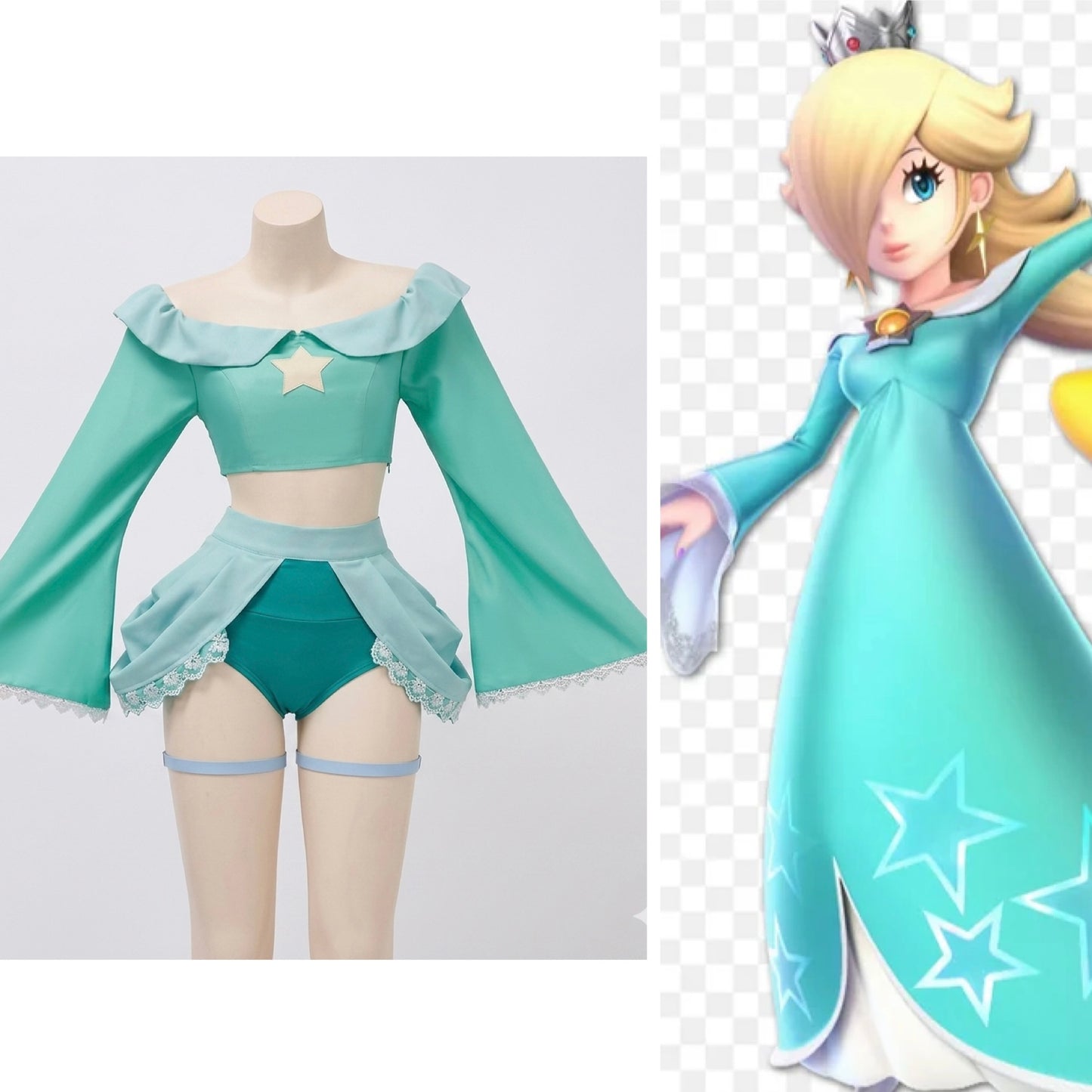 Conjunto hermana princesa 👸 peach Rosalina