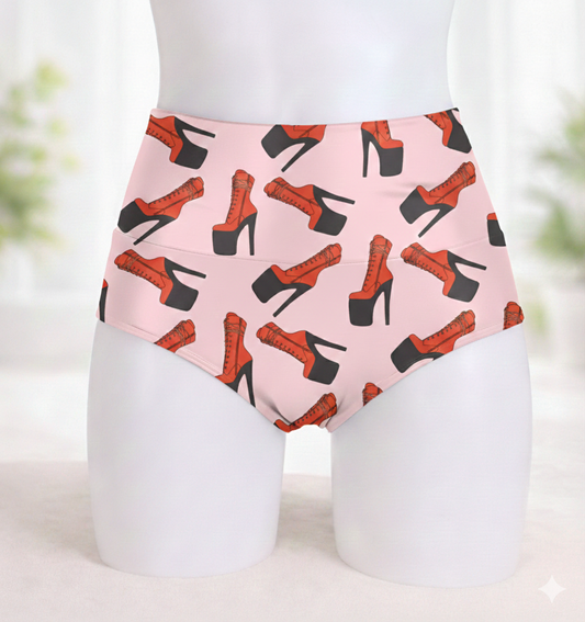 Cachetero botas rojas/corazones