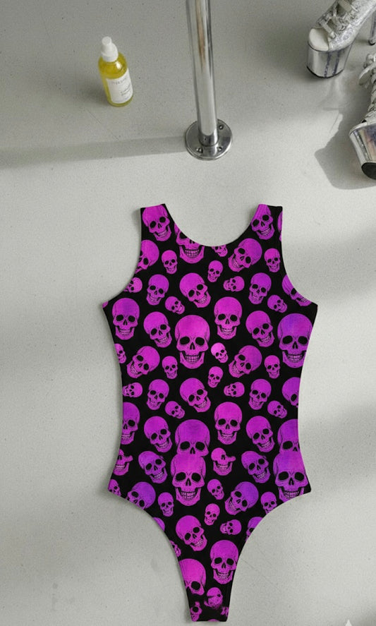 Body Vixen estampado calaveras rosas