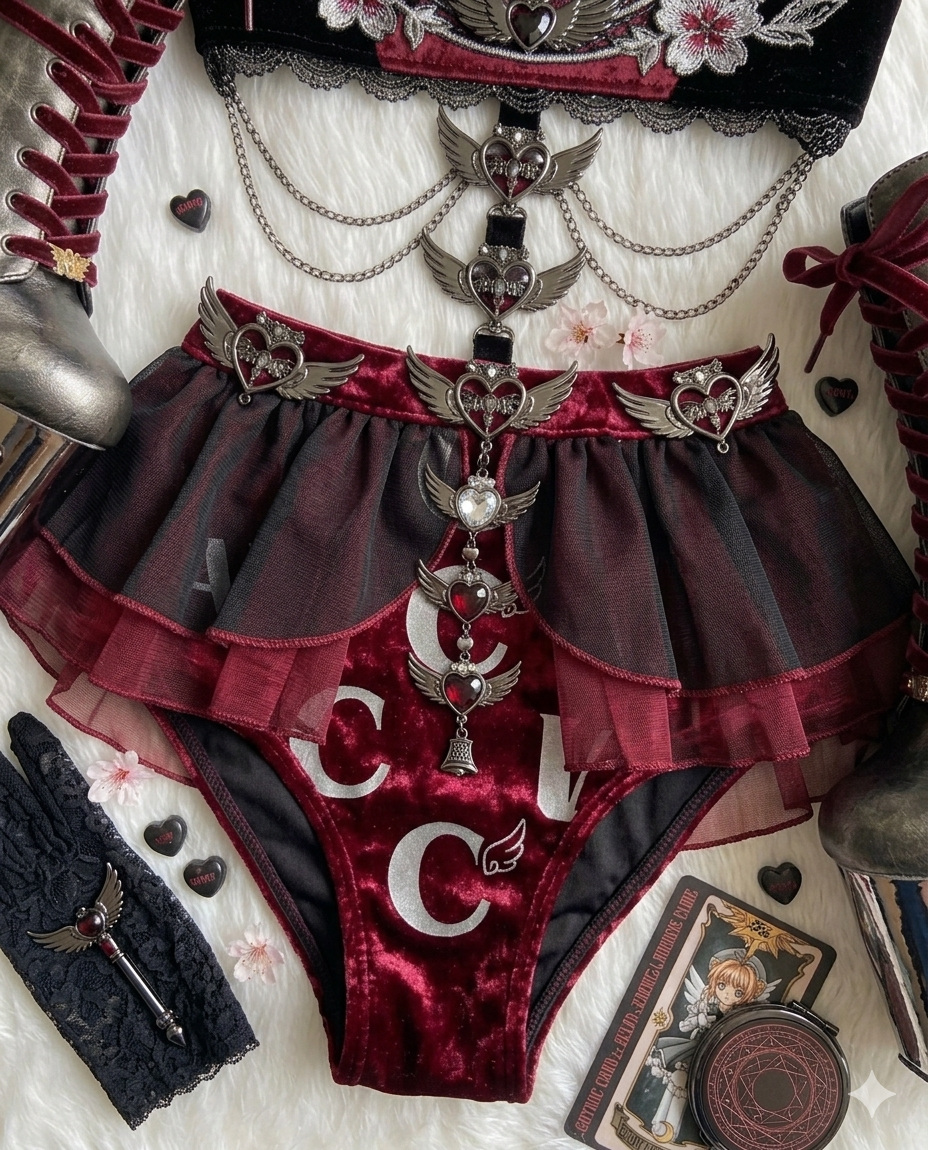 Conjunto Sakura card captors 🪽❤️ gothic