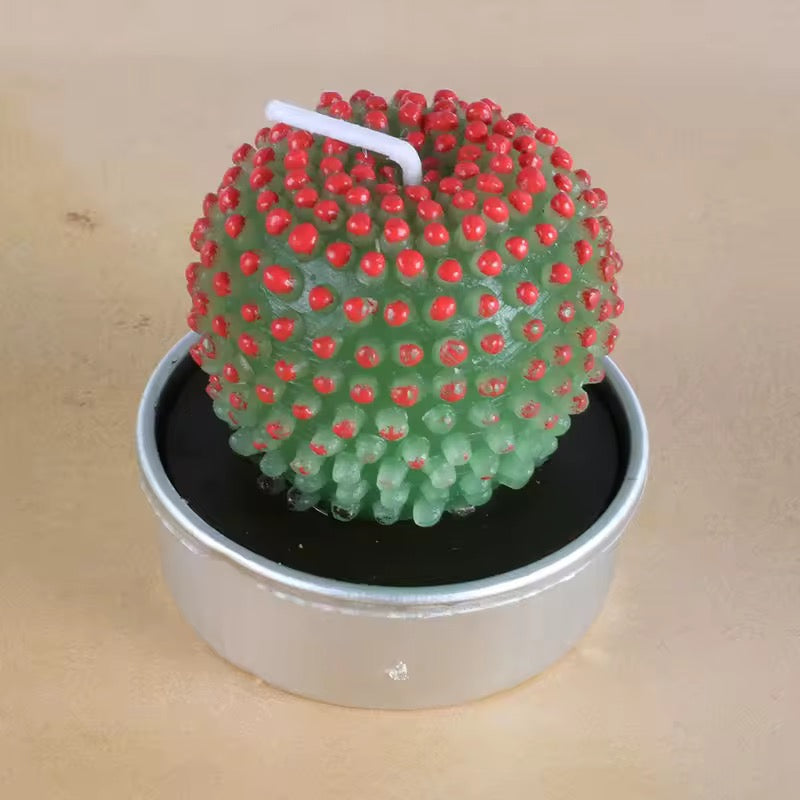 Velitas aromáticas mini cactus suculentas 6pzs.