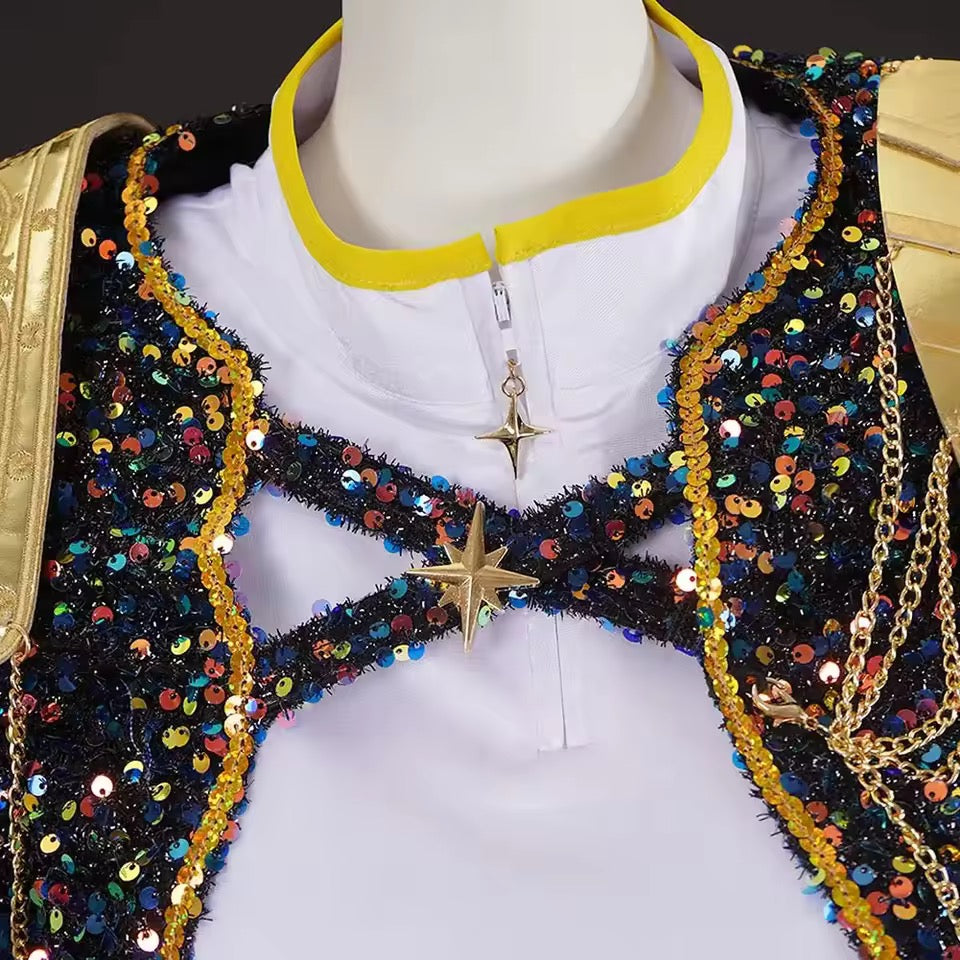 Conjunto inspirado en Rumi kpop  glitter white