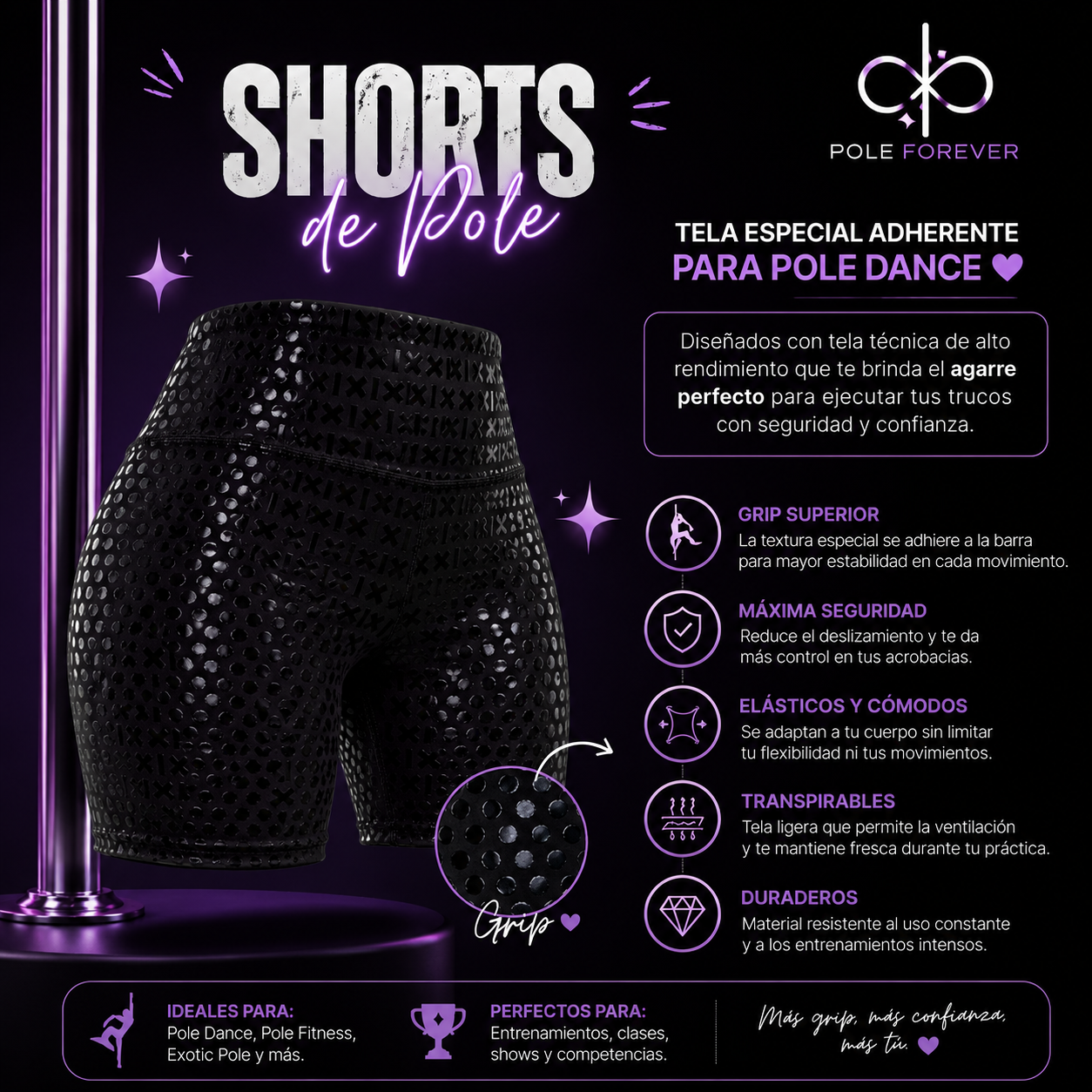 Shorts de Grip velvet