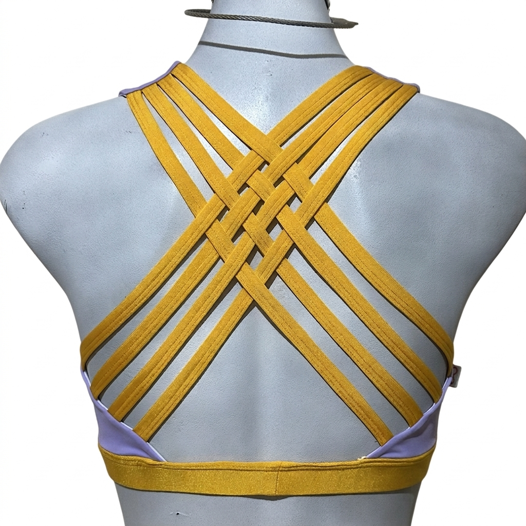 Top tiras lila/amarillo Sirena Elite 🧜‍♀️