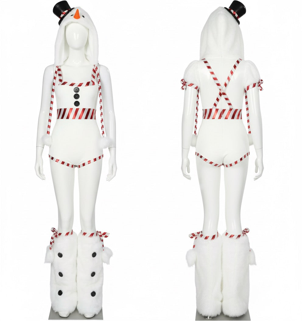 Conjunto muñeco de nieve ⛄️ con calentador y gorro