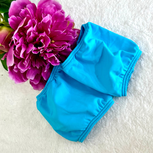 Protectores de pleasers de licra azul cielo