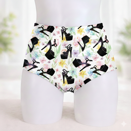 Cachetero zapatillas floreado