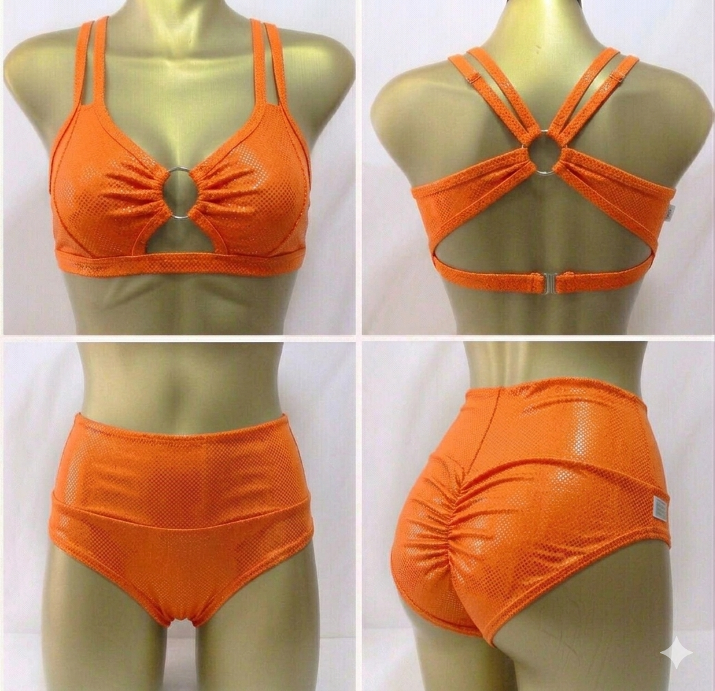 Conjunto “Spin Set” naranja holograma