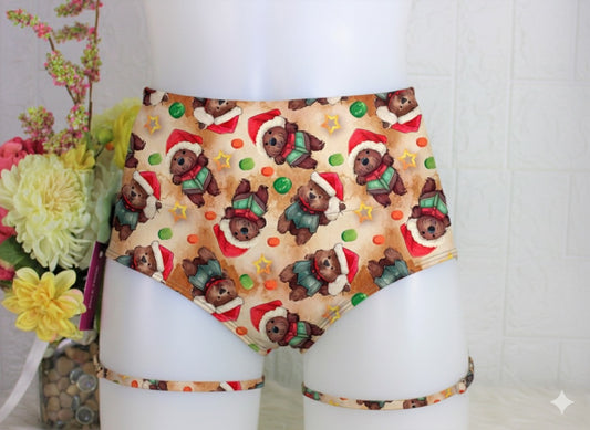 Cachetero ositos tiernos navideños