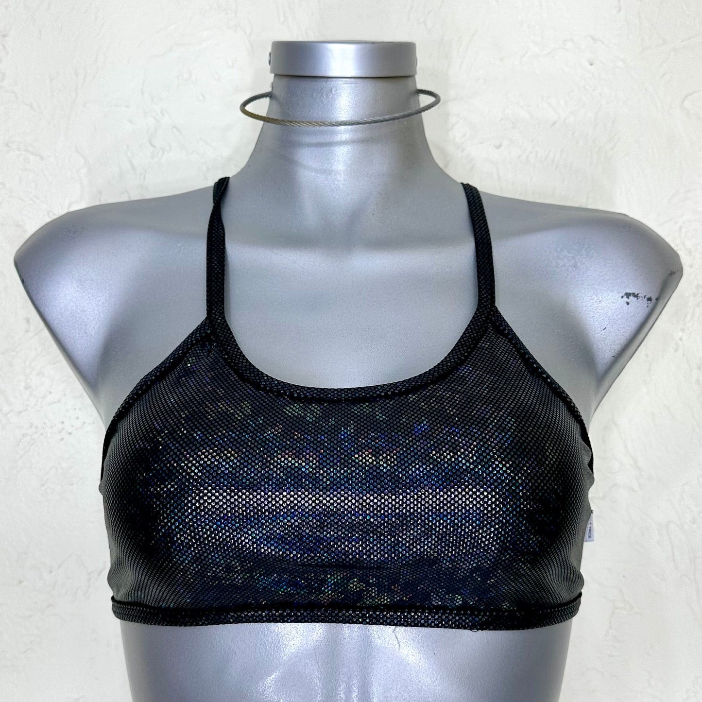 Top jazmin negro holograma