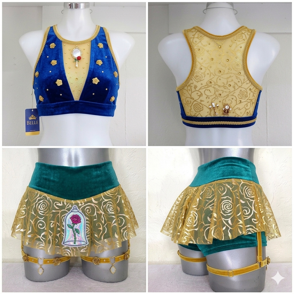 Conjunto princesa La bella y la bestia