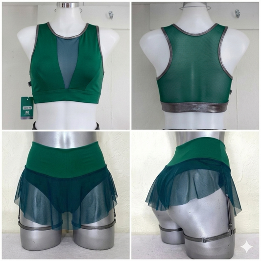 Conjunto Aero-Flow Mesh verde/plata(cobre)